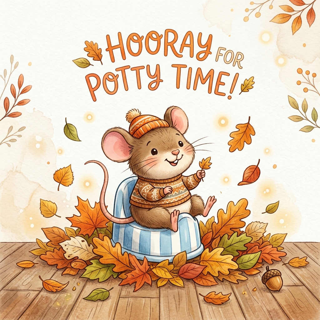 Potty Mouse autumn card