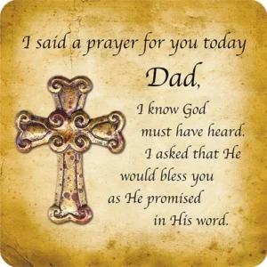 I Said A Prayer For You Today Dad Cross Magnet