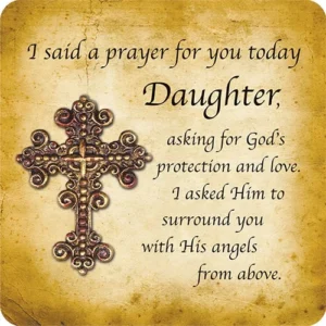 I Said A Prayer For You Today Daughter Cross Magnet