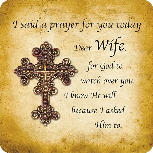 I Said A Prayer For You Today Wife Cross Magnet