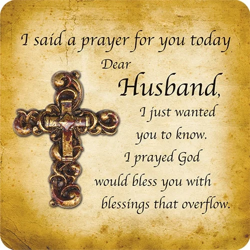I Said A Prayer For You Today Husband Cross Magnet