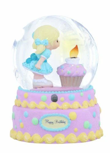 Precious Moments - Happy Birthday 100mm Musical Water Globe