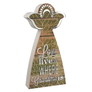 Reflections Wood Angel Guardian Grandma