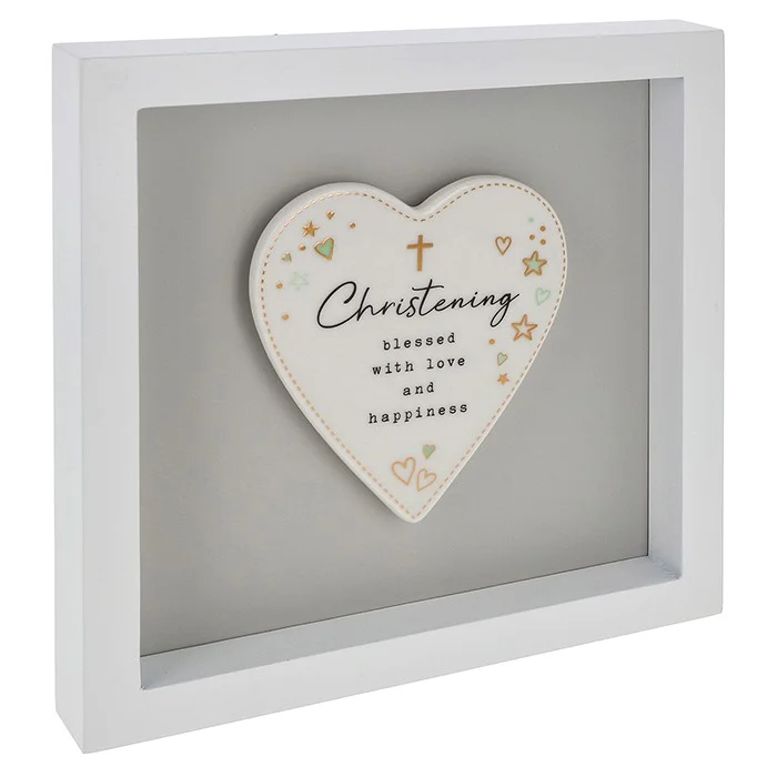 Heartfelt Art Heart Christening Large