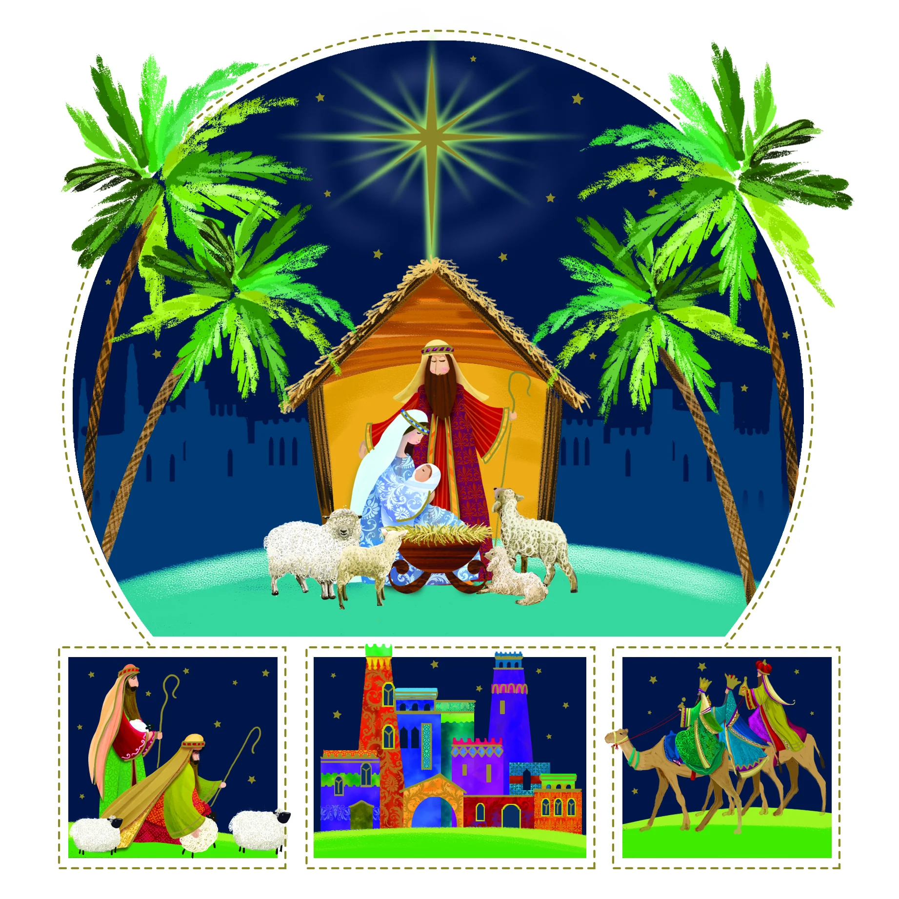 TLM - All is Calm Christmas Cards (Pack of 10)