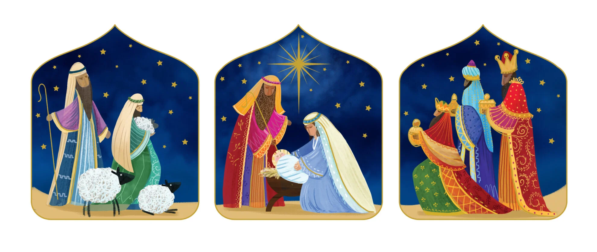 TLM - Newborn King Christmas Cards (Pack of 10)