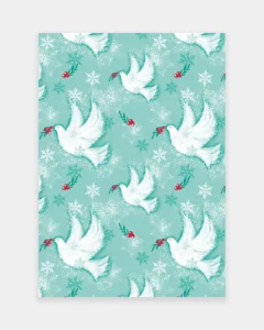 Robins and Doves Gift Wrap
