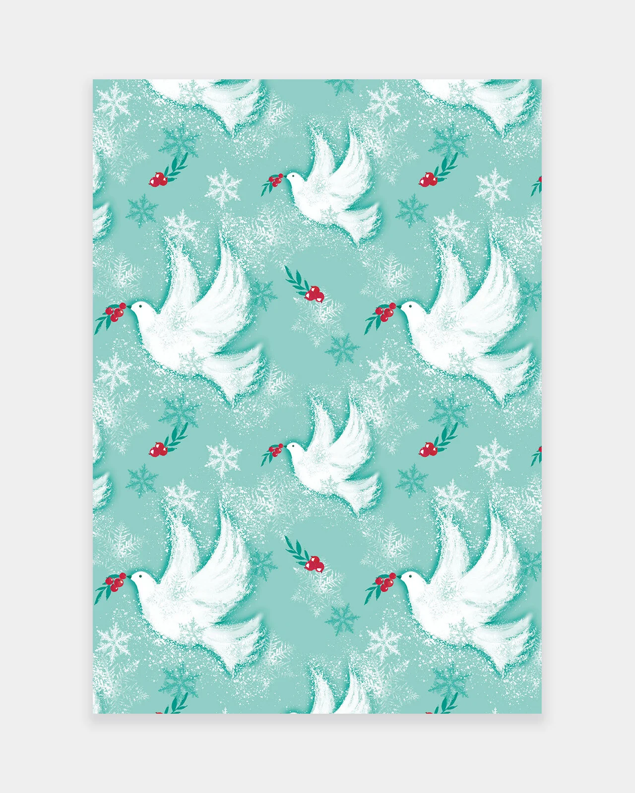 Robins and Doves Gift Wrap