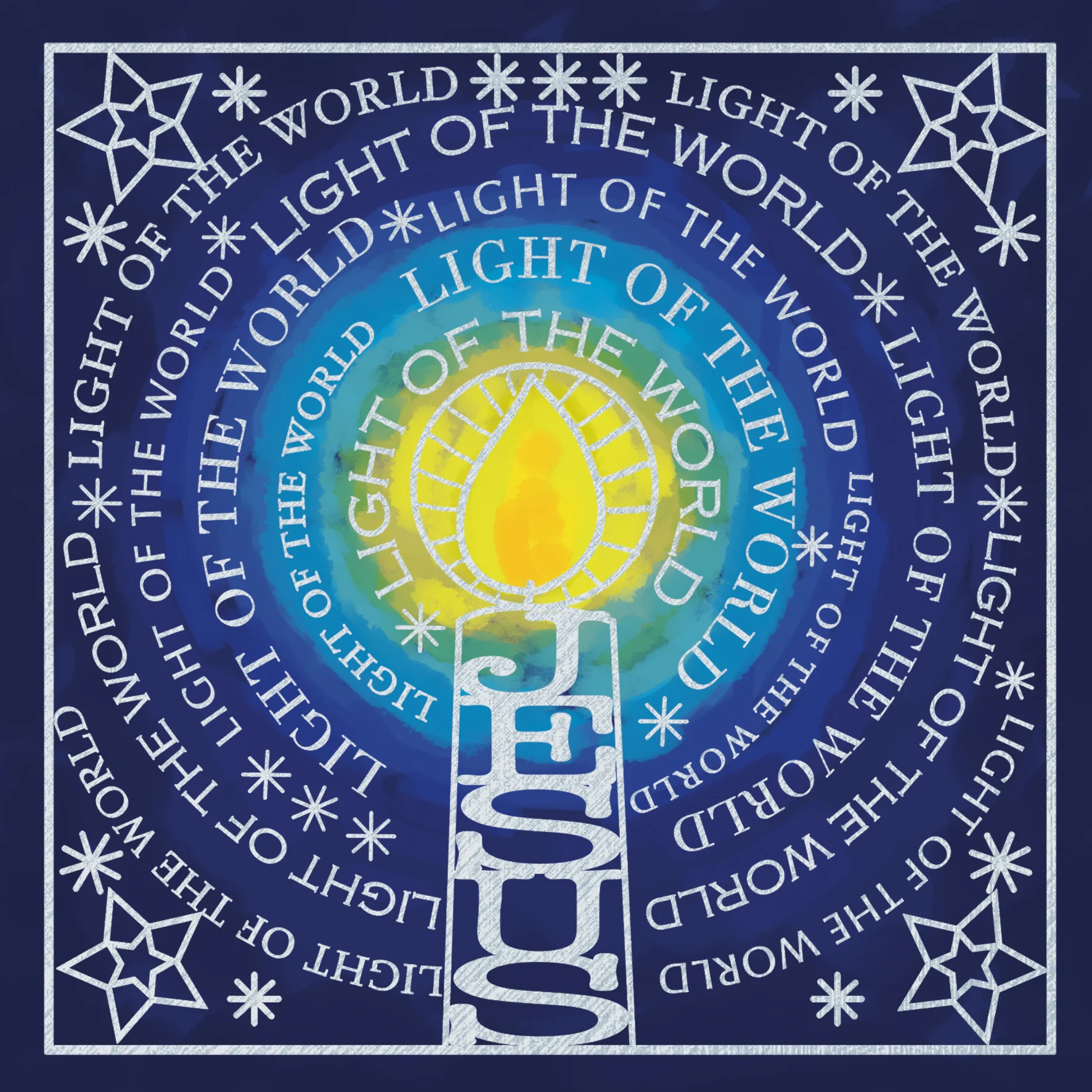 TLM - Jesus is the Light of the World Christmas Cards (Pack of 10)