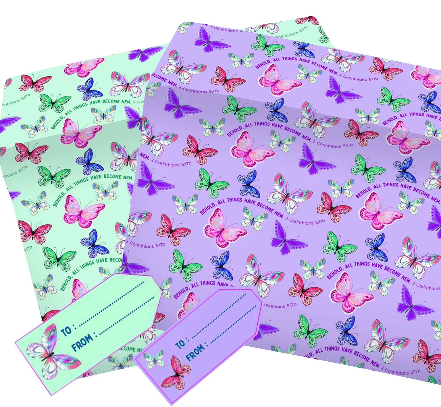 Butterfly Gift Wrap Duo Pack