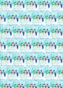 Snowkings and Candlelight Gift Wrap