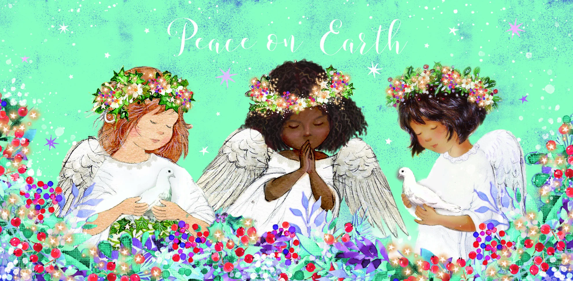 TLM - Angels Christmas Cards (Pack of 10)