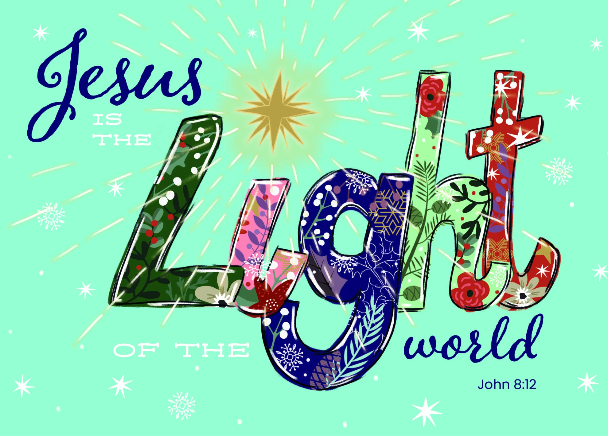 TLM - Light of the World Christmas Cards (Pack of 10)