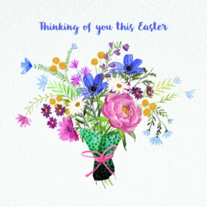 Easter Bouquet Easter Cards (Pack of 4)