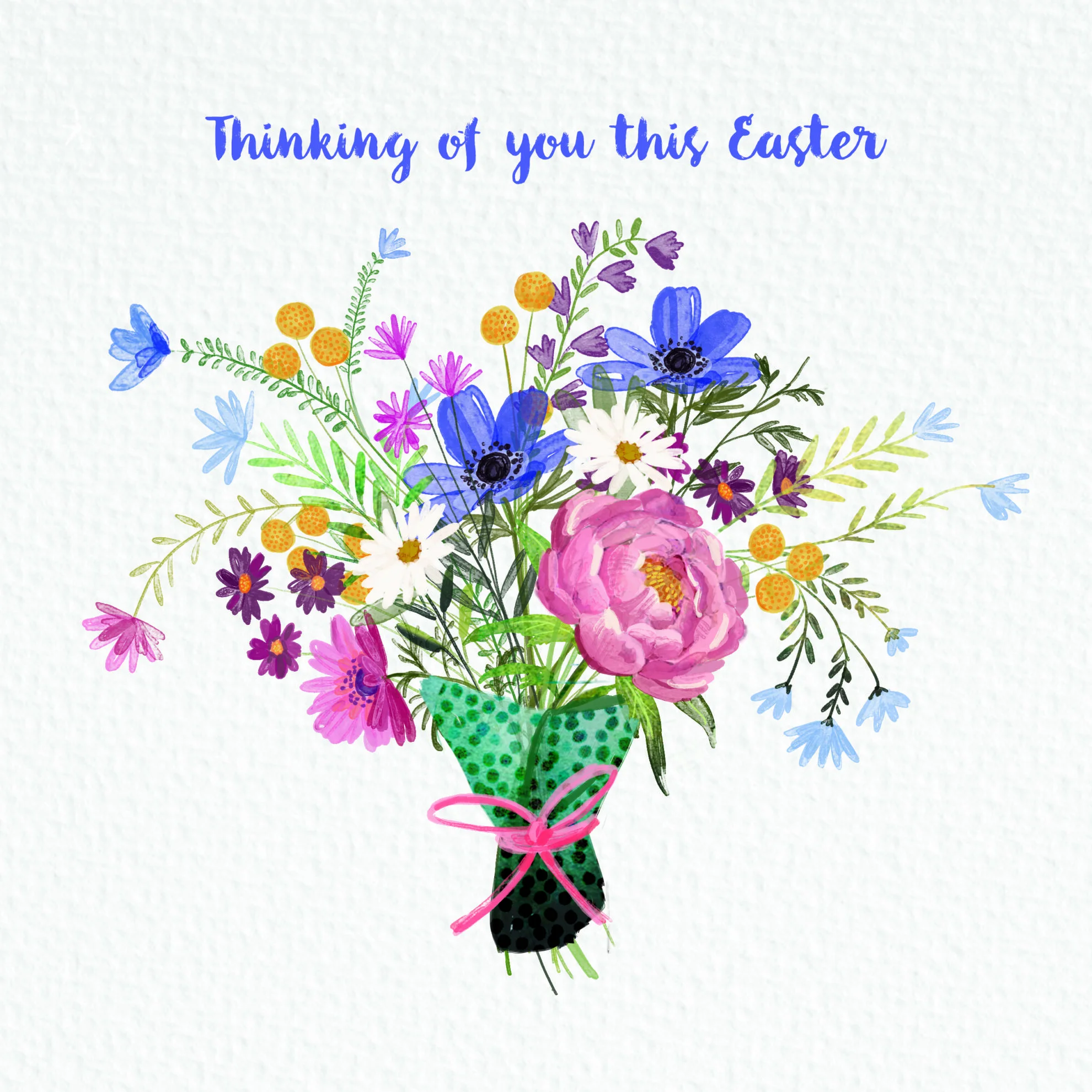 Easter Bouquet Easter Cards (Pack of 4)