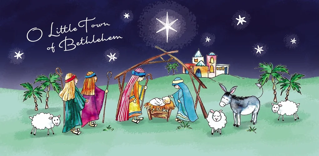 TLM - Little Town of Bethlehem Christmas Cards (Pack of 10)