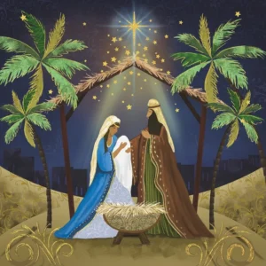 TLM - In A Stable Christmas Cards (Pack of 10)
