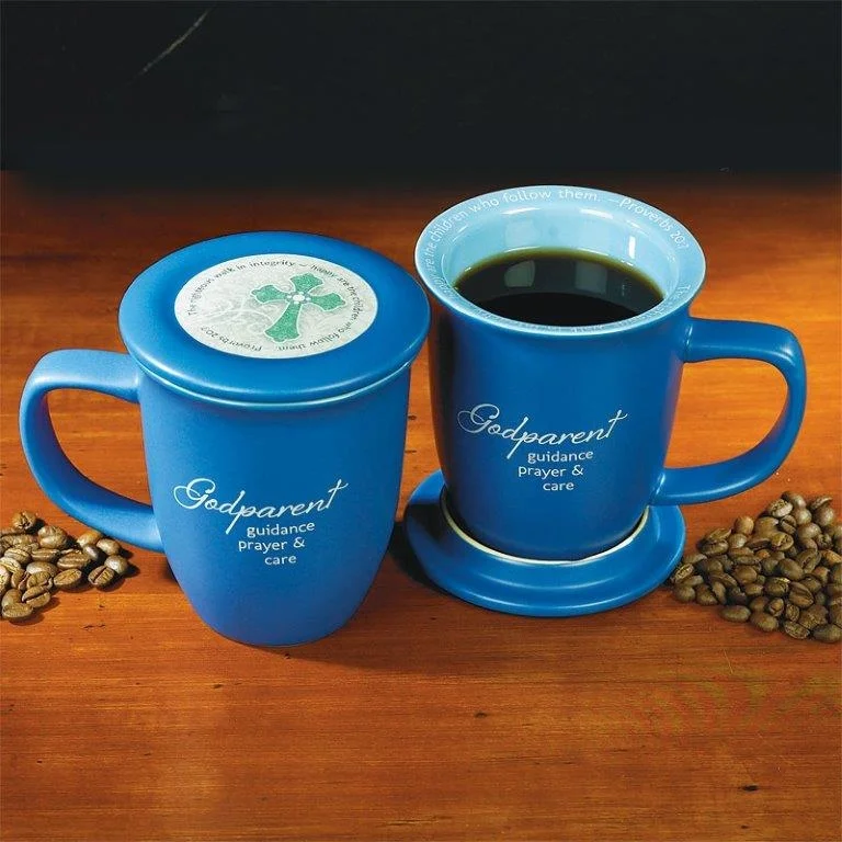 Abbey Boxed Coaster Mug Godparent