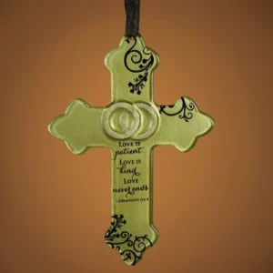 Wedding Glass Cross