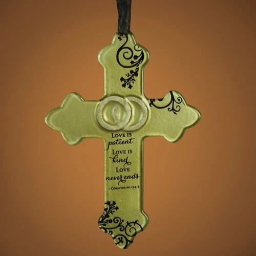 Wedding Glass Cross