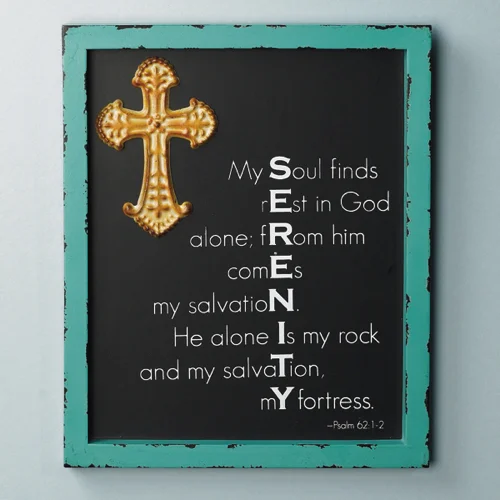 Word Serenity Plaque