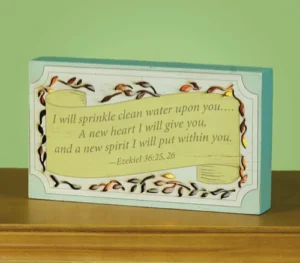 Baptism Led Sitter Plaque
