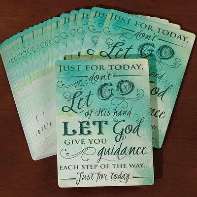 "Let Go, Let God" Prayer Card