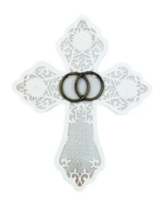 'Blessed be God' Wedding Wall Cross