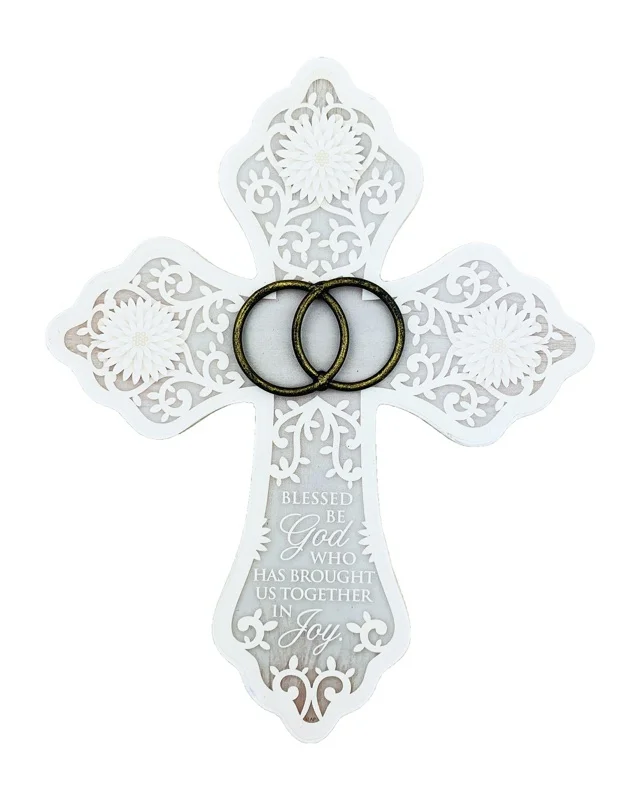 'Blessed be God' Wedding Wall Cross