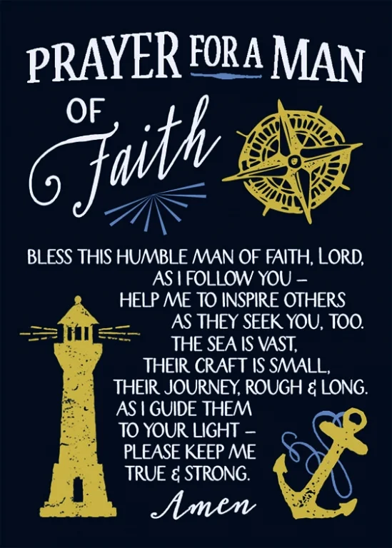 Prayer Card - Prayer For a Man of Faith
