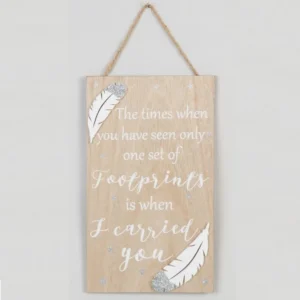 Footprints Rectangular Plaque