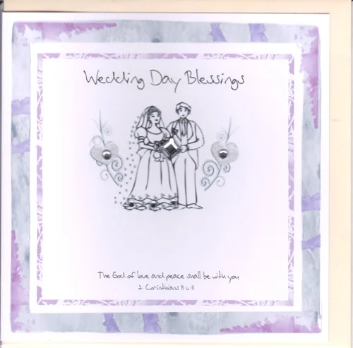 Potty Mouse Wedding Day Blessings Greetings Card