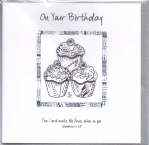 A high-quality, hand-finished birthday greetings card featuring a cute potty mouse illustration, printed on premium white cardstock with an included envelope, perfect for a whimsical birthday message.