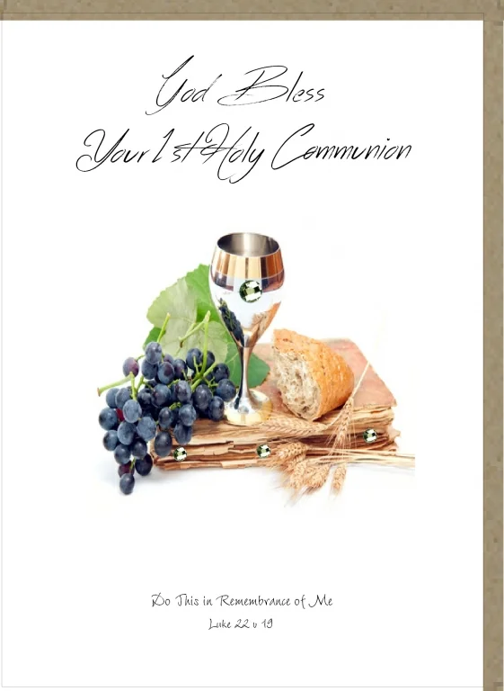 Potty Mouse Greetings Card First Holy Communion