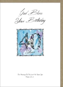 Potty Mouse Greetings Card God Bless Your Birthday 40