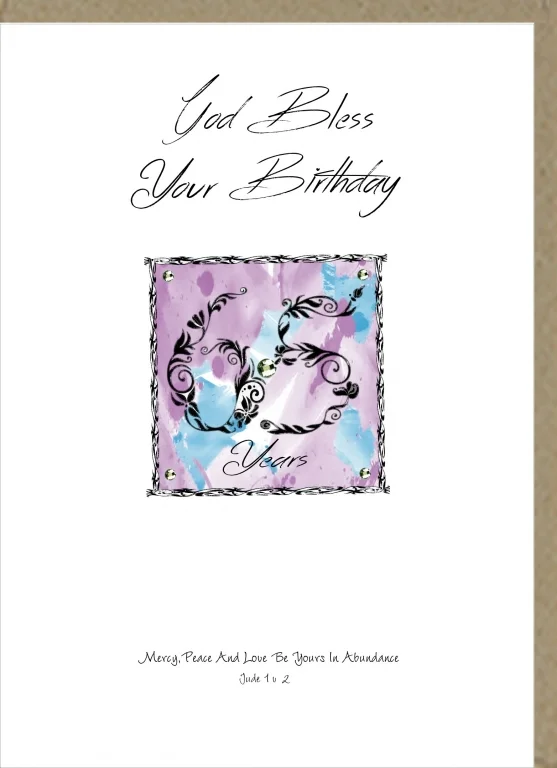 Potty Mouse Greetings Card God Bless Your Birthday 65
