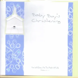 Potty Mouse Baby Boy's Christening Greetings Card