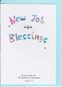 Potty Mouse New Job Blessings Greetings Card