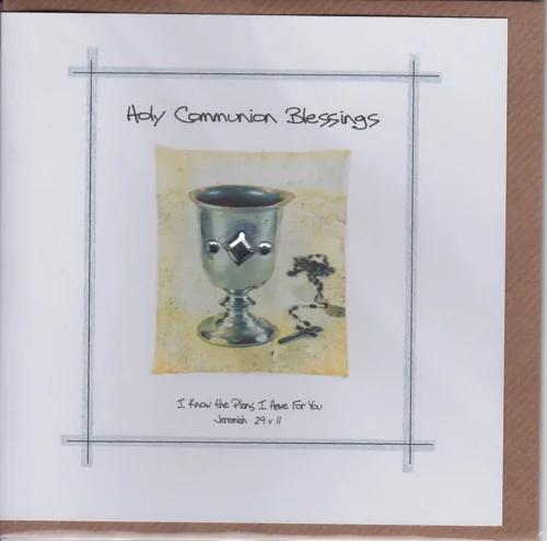 Potty Mouse Holy Communion Blessings Greetings Card