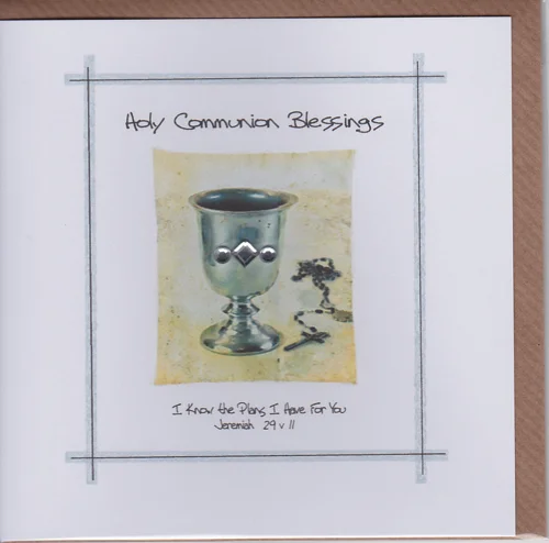 Potty Mouse Holy Communion Blessings Greetings Card