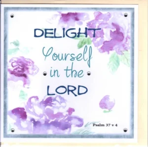 Greetings Card - Delight Yourself In The Lord