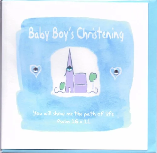 POTTY MOUSE - BABY BOYS CHRISTENING GREETINGS CARD
