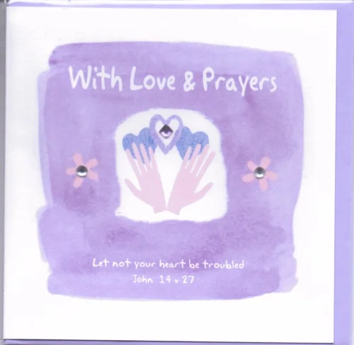 POTTY MOUSE - WITH LOVE & PRAYERS GREETINGS CARD