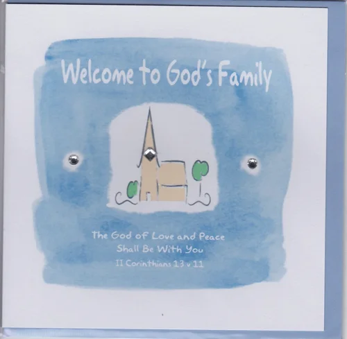 Potty Mouse - Welcome to God's Family Greetings Card