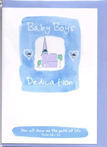POTTY MOUSE - BABY BOYS DEDICATION GREETINGS CARD