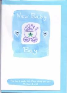 POTTY MOUSE - NEW BABY BOY GREETINGS CARD