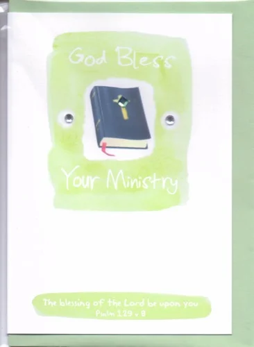 POTTY MOUSE - GOD BLESS YOUR MINISTRY GREETINGS CARD