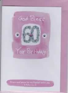 Potty Mouse - Happy Birthday 60th Greetings Card