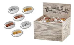 Metallic Inspirations Pocket Stones (Display of 60)