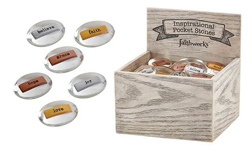 Metallic Inspirations Pocket Stones (Display of 60)
